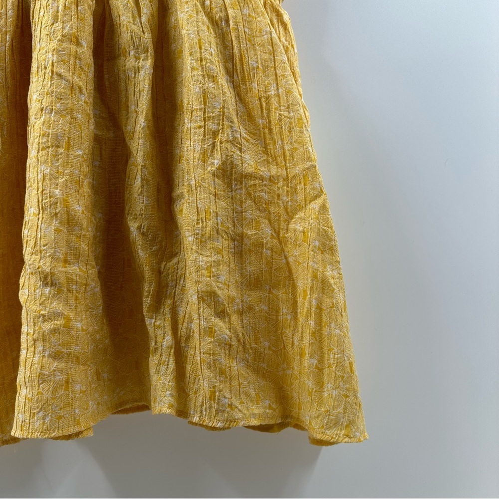 Forever 21 Yellow & White Shell-Print A-Line Dress – Size M - Picture 3 of 6